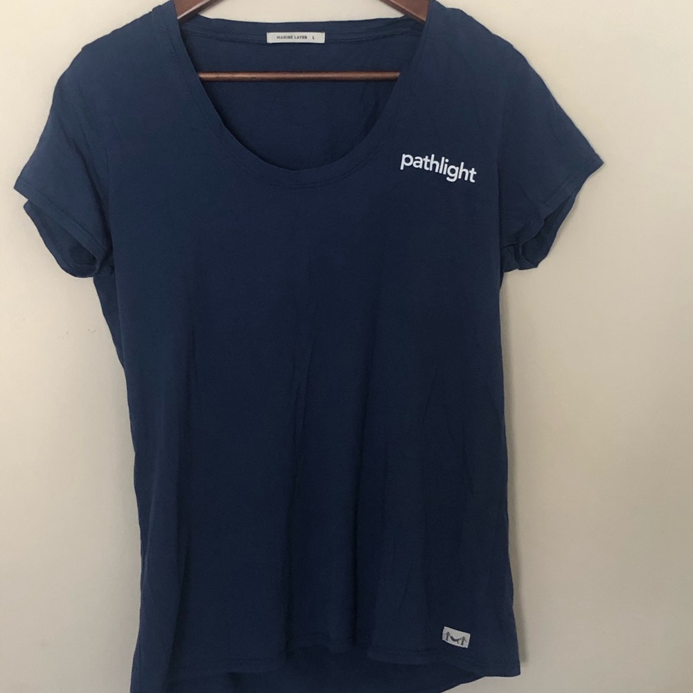 Marine Layer T-Shirt with low cut crew neck SF 🌉 - Picture 1 of 5